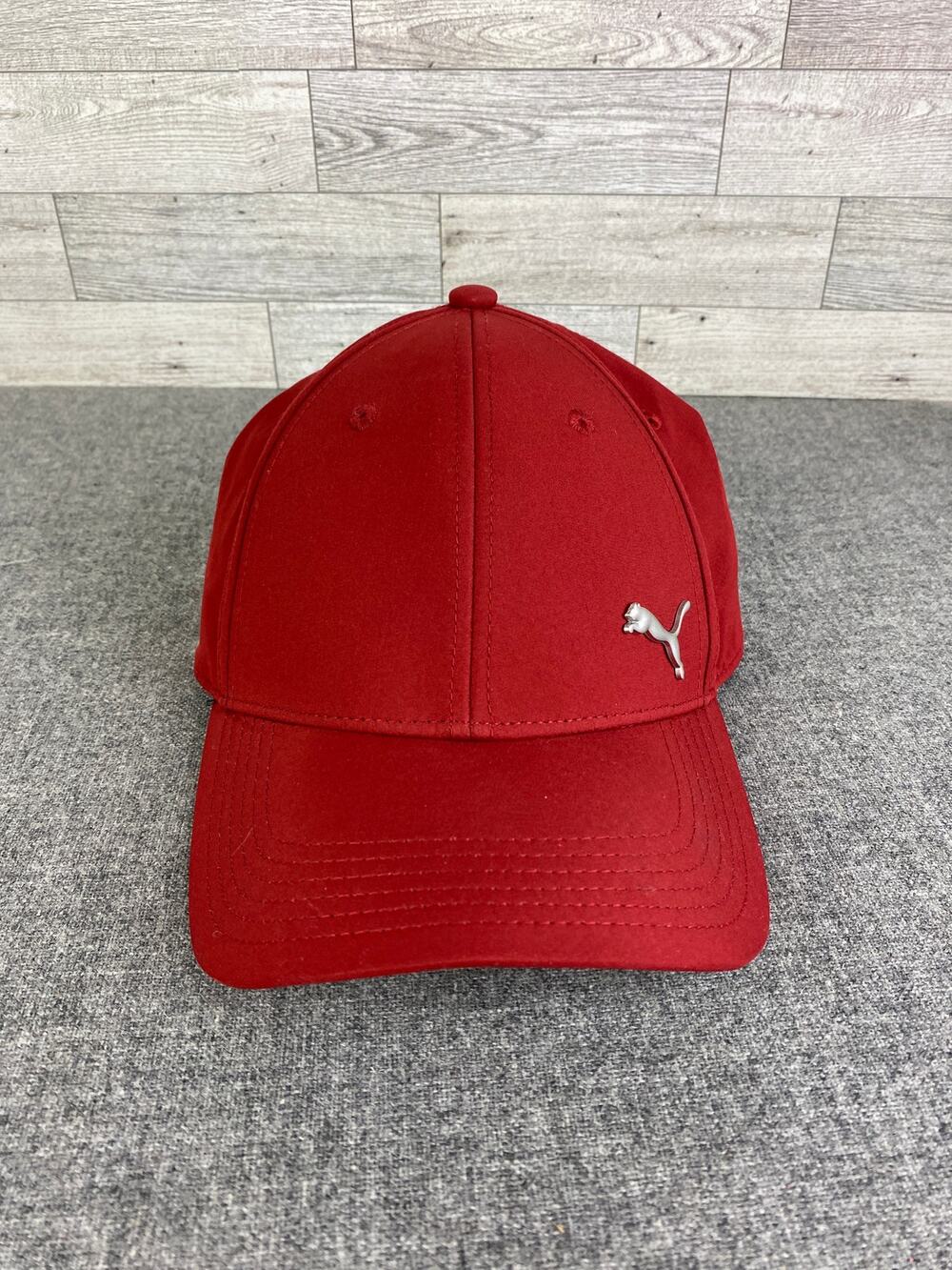 Puma Metal Cat Baseball Cap S/M RED ADJUSTABLE HAT